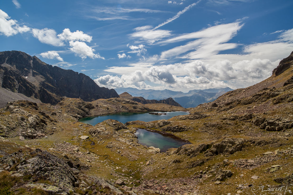 Lacs de Ténibre  |  1/40 s à f/11 - 100 ISO - 21 mm  |  07/09/2014 - 12:46  |  44°17'30" N 6°57'24" E  |  2641 m